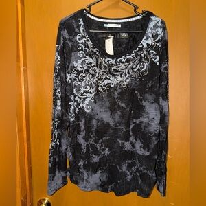 Maurice’s Long Sleeve Rhinestone Tee